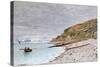 La Pointe De La Heve, 1864-Claude Monet-Stretched Canvas