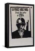 La police vous parle, tous les soirs à 20 heures-null-Framed Stretched Canvas