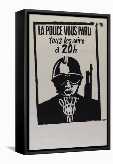 La police vous parle, tous les soirs à 20 heures-null-Framed Stretched Canvas