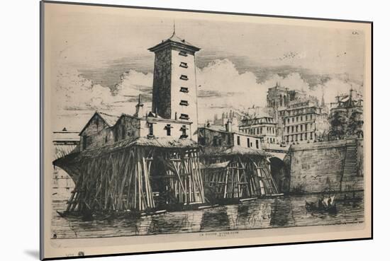 'La Pompe Notre-Dame (9th State, 6 3/4 x 9 7/8 Inches)', 1852, (1927)-Charles Meryon-Mounted Giclee Print