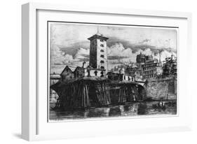 La Pompe Notre-Dame, C1841-1868-Charles Meryon-Framed Giclee Print