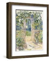 La Porte du Jardin, Vetheuil, 1881-Claude Monet-Framed Giclee Print