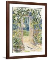 La Porte du Jardin, Vetheuil, 1881-Claude Monet-Framed Giclee Print