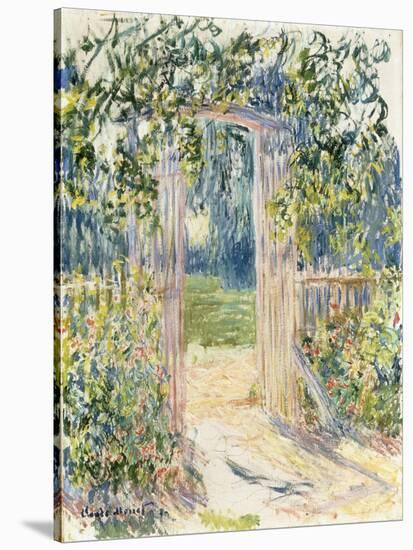 La Porte du Jardin, Vetheuil, 1881-Claude Monet-Stretched Canvas