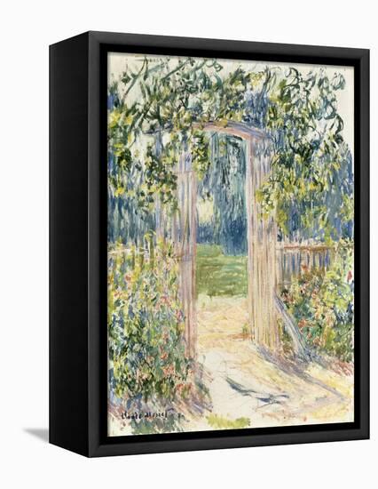 La Porte du Jardin, Vetheuil, 1881-Claude Monet-Framed Stretched Canvas