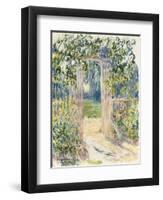 La Porte du Jardin, Vetheuil, 1881-Claude Monet-Framed Premium Giclee Print