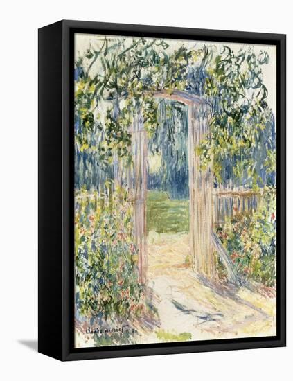 La Porte du Jardin, Vetheuil, 1881-Claude Monet-Framed Stretched Canvas