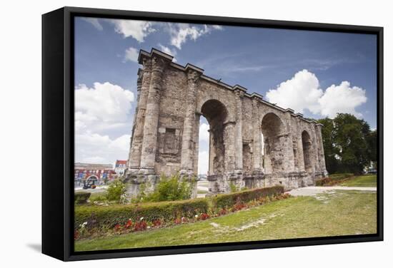 La Porte Mars in Reims, Champagne-Ardenne, France, Europe-Julian Elliott-Framed Stretched Canvas