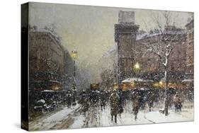 La Porte St. Martin, Paris-Eugene Galien-Laloue-Stretched Canvas