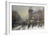 La Porte St. Martin, Paris-Eugene Galien-Laloue-Framed Giclee Print