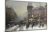 La Porte St. Martin, Paris-Eugene Galien-Laloue-Mounted Giclee Print