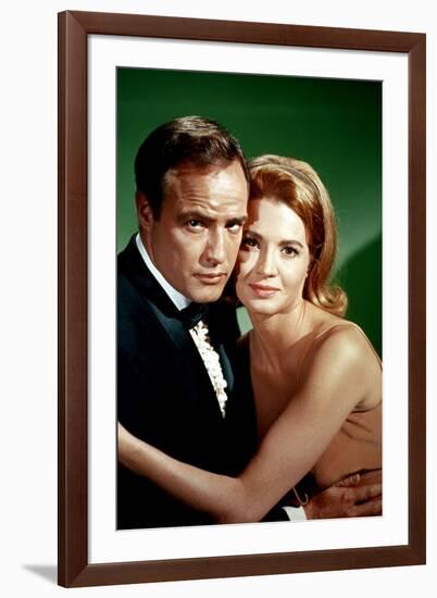 La Poursuite Impitoyable THE CHASE d'ArthurPenn with Marlon Brando and Angie Dickinson, 1966 (photo-null-Framed Photo