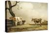 La prairie-Paulus Potter-Stretched Canvas