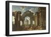 La prédication d'un apôtre dans des ruines d'architecture-Giovanni Paolo Pannini-Framed Giclee Print