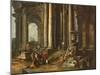 La prédication d'un apôtre dans des ruines d'architecture-Giovanni Paolo Pannini-Mounted Giclee Print