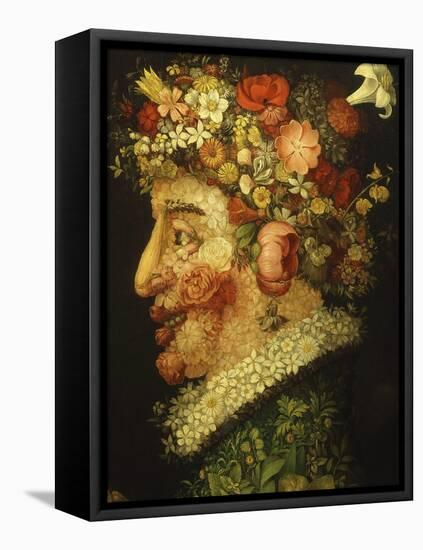 La Primavera (Spring), 1573 (Detail)-Giuseppe Arcimboldo-Framed Stretched Canvas