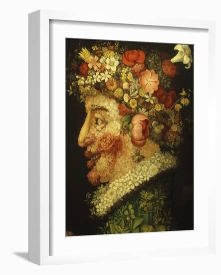 La Primavera (Spring), 1573 (Detail)-Giuseppe Arcimboldo-Framed Giclee Print