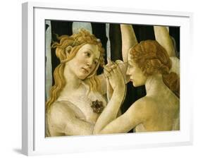 La Primavera (Spring) Detail of Two of the Three Graces c.1475-Sandro Botticelli-Framed Giclee Print