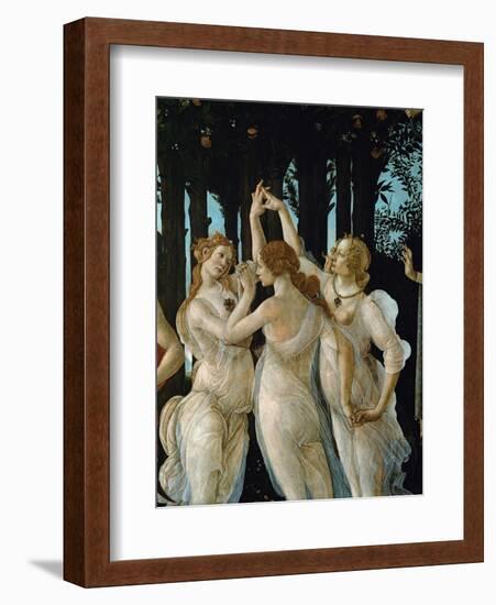 La Primavera, the Three Graces-Sandro Botticelli-Framed Giclee Print