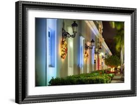 La Princesa at Night, San Juan, Puerto Rico-George Oze-Framed Photographic Print