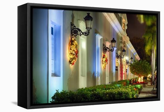 La Princesa at Night, San Juan, Puerto Rico-George Oze-Framed Stretched Canvas