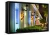 La Princesa at Night, San Juan, Puerto Rico-George Oze-Framed Stretched Canvas