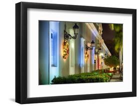 La Princesa at Night, San Juan, Puerto Rico-George Oze-Framed Photographic Print