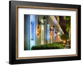 La Princesa at Night, San Juan, Puerto Rico-George Oze-Framed Photographic Print