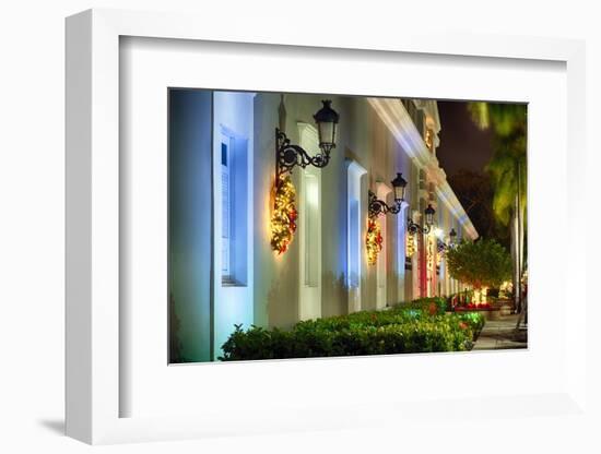 La Princesa at Night, San Juan, Puerto Rico-George Oze-Framed Photographic Print