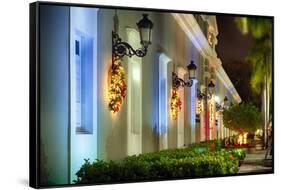 La Princesa at Night, San Juan, Puerto Rico-George Oze-Framed Stretched Canvas