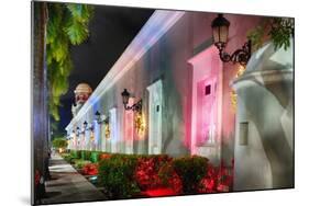 La Princesa Night Scene, San Juan, Puerto Rico-George Oze-Mounted Photographic Print