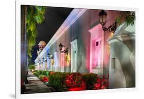 La Princesa Night Scene, San Juan, Puerto Rico-George Oze-Framed Photographic Print