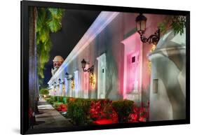 La Princesa Night Scene, San Juan, Puerto Rico-George Oze-Framed Photographic Print