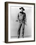 La Prisonniere du Desert THE SEARCHERS by JohnFord with John Wayne, 1956 (b/w photo)-null-Framed Photo