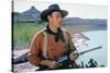 La Prisonniere du Desert THE SEARCHERS by JohnFord with John Wayne, 1956 (photo)-null-Stretched Canvas