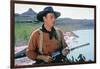 La Prisonniere du Desert THE SEARCHERS by JohnFord with John Wayne, 1956 (photo)-null-Framed Photo