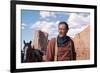 La Prisonniere du Desert THE SEARCHERS by JohnFord with John Wayne, 1956 (photo)-null-Framed Photo