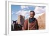 La Prisonniere du Desert THE SEARCHERS by JohnFord with John Wayne, 1956 (photo)-null-Framed Photo