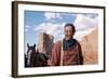 La Prisonniere du Desert THE SEARCHERS by JohnFord with John Wayne, 1956 (photo)-null-Framed Photo