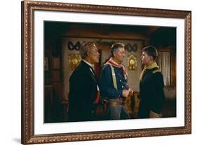 La Prisonniere du Desert THE SEARCHERS by JohnFord with Samuel Johnson Clayton, John Wayne and Patr-null-Framed Photo