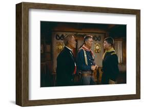 La Prisonniere du Desert THE SEARCHERS by JohnFord with Samuel Johnson Clayton, John Wayne and Patr-null-Framed Photo