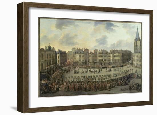 La Procession de Lille-François Louis Joseph Watteau-Framed Giclee Print