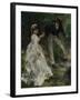 La Promenade, 1870-Pierre-Auguste Renoir-Framed Giclee Print