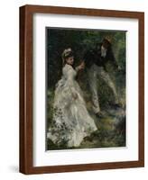 La Promenade, 1870-Pierre-Auguste Renoir-Framed Giclee Print