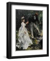 La Promenade, 1870-Pierre-Auguste Renoir-Framed Giclee Print