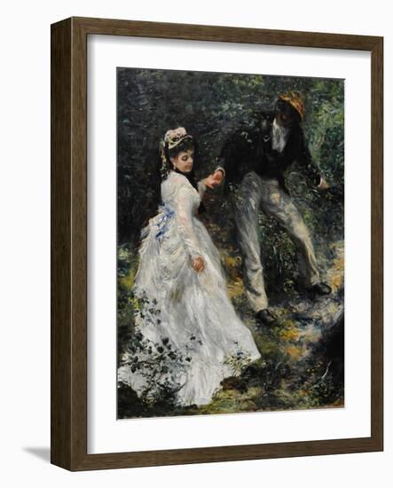 La Promenade, 1870-Pierre-Auguste Renoir-Framed Giclee Print