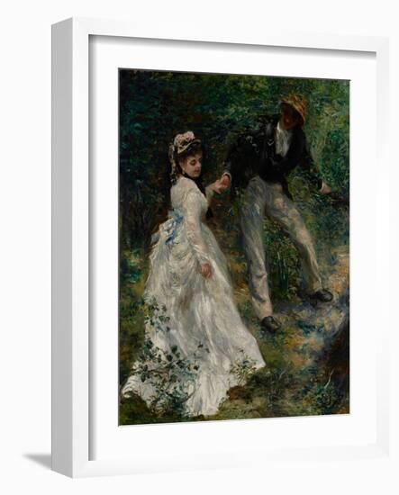 La Promenade, 1870-Pierre-Auguste Renoir-Framed Giclee Print