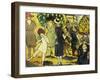 La Promenade a L'arc De Triomphe, 1919 (Oil on Panel)-Louis Valtat-Framed Giclee Print