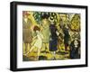 La Promenade a L'arc De Triomphe, 1919 (Oil on Panel)-Louis Valtat-Framed Giclee Print