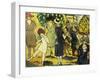La Promenade a L'arc De Triomphe, 1919 (Oil on Panel)-Louis Valtat-Framed Giclee Print